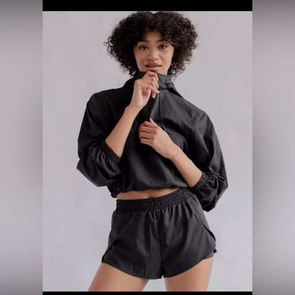 Girlfriend Collective Trail Shorts Lined Layered Black Hiking Outdoor Workout ,S - Picture 11 of 13